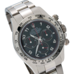 Rolex Cosmograph Daytona 40MM 116509 Black Arabic Dial 18K White Gold Bezel Stainless Steel Oyster Bracelet - 图片 2