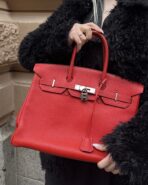 Hermes Birkin 35 Togo Red PHW - 图片 16