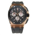 43mm Chronograph Rose Gold Ceramic “Méga Tapisserie” Black Dial - 图片 2