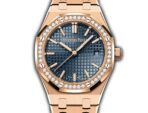 34mm 18k Rose Gold Diamond Bezel Blue Dial Automatic - 图片 2