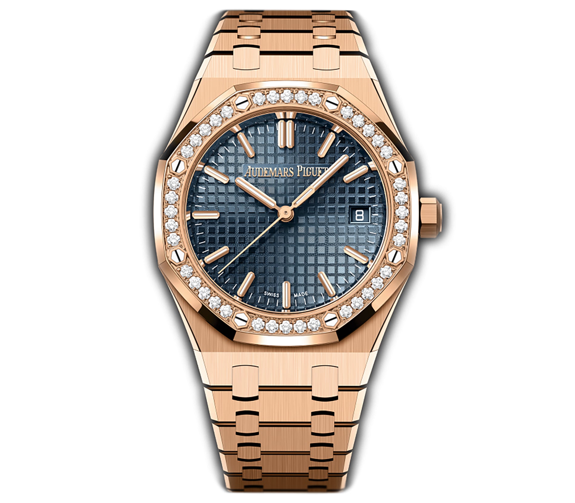 Untitled-5_fc443095-31a5-44c3-9276-bb6d404d5d11.jpg 34mm 18k Rose Gold Diamond Bezel Blue Dial Automatic - 图片 1