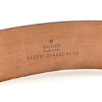 GG Plus Monogram Niagara Lux Calfskin Interlocking G 40mm Belt 85 34 Beige Ebony Cocoa - 图片 3