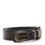 Nappa Western Belt 80 32 Brown