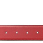 Moon Calfskin Interlocking G 37mm Belt 110 44 Vibrant Red - 图片 3