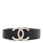 Calfskin CC Reversible 90 36 Belt Black Burgundy