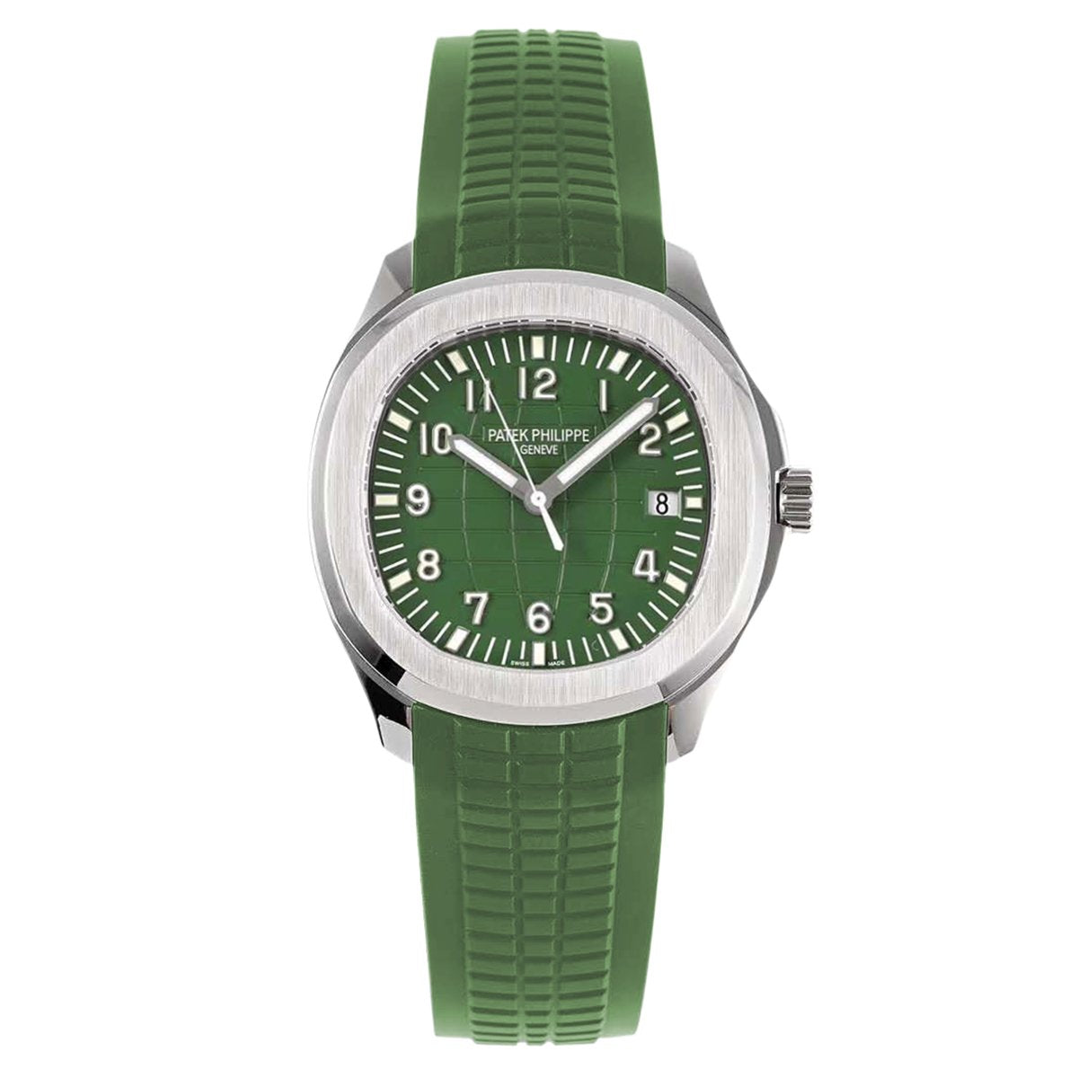 aquanaut_5168G-010.jpg Patek Philippe Aquanaut 5168G-010 42.2mm 18K White Gold Khaki Green Dial - 图片 1