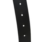 Azalea Calfskin Enamel Monochrome Double G 30mm Belt 90 36 Black - 图片 4