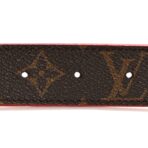 Calfskin Monogram 30mm LV Initiales Reversible Belt 75 30 Red - 图片 3