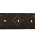 Calfskin Monogram 30mm LV Initiales Reversible Belt 85 34 Black - 图片 5