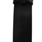 Moon Calfskin Pearl Double G Belt 70 28 Black Cream - 图片 5