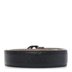 Guccissima Signature Interlocking G 37mm Belt 90 36 Black - 图片 2