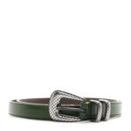Nappa Western Belt 90 36 Dark Green