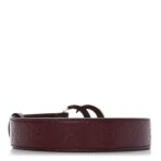 Plutone Calfskin Guccissima Double G 30mm Belt 80 32 Rosso Ancora - 图片 2