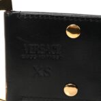 Calfskin Palazzo Medusa '95 Wide Belt XS Black - 图片 3