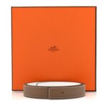 Swift Epsom 24mm Belt Strap 85 34 Etoupe White - 图片 6