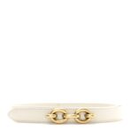 Smooth Calfskin 20mm Cintura Belt 75 30 Creme Soft