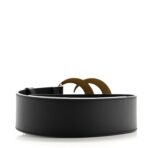 Calfskin Crystal Double G 55mm Belt 70 28 Black - 图片 2