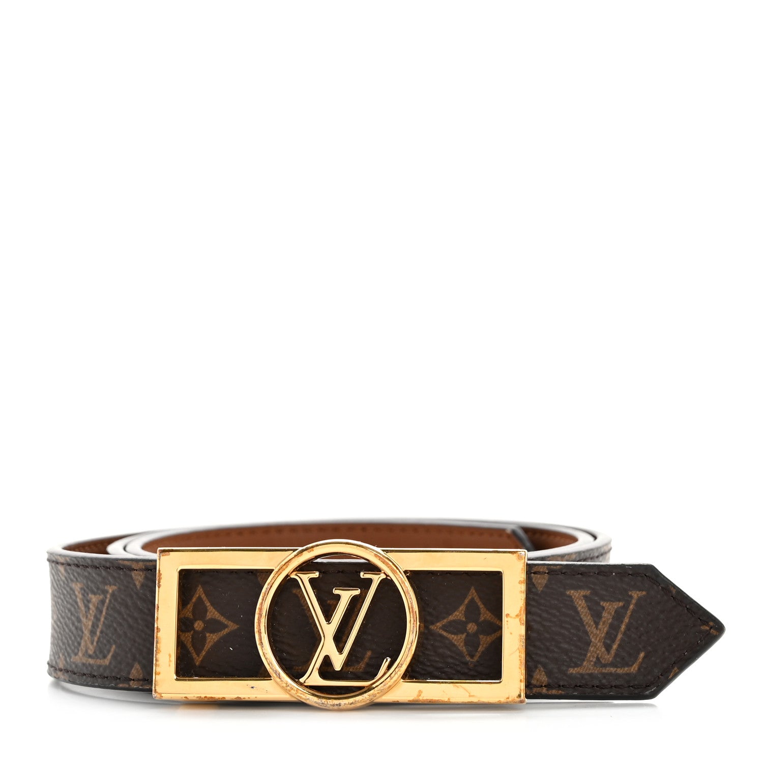d34177db0b643b6bdf0abd023269ecd6.jpg Monogram 25mm Dauphine Reversible Belt 80 32 Tan - 图片 1