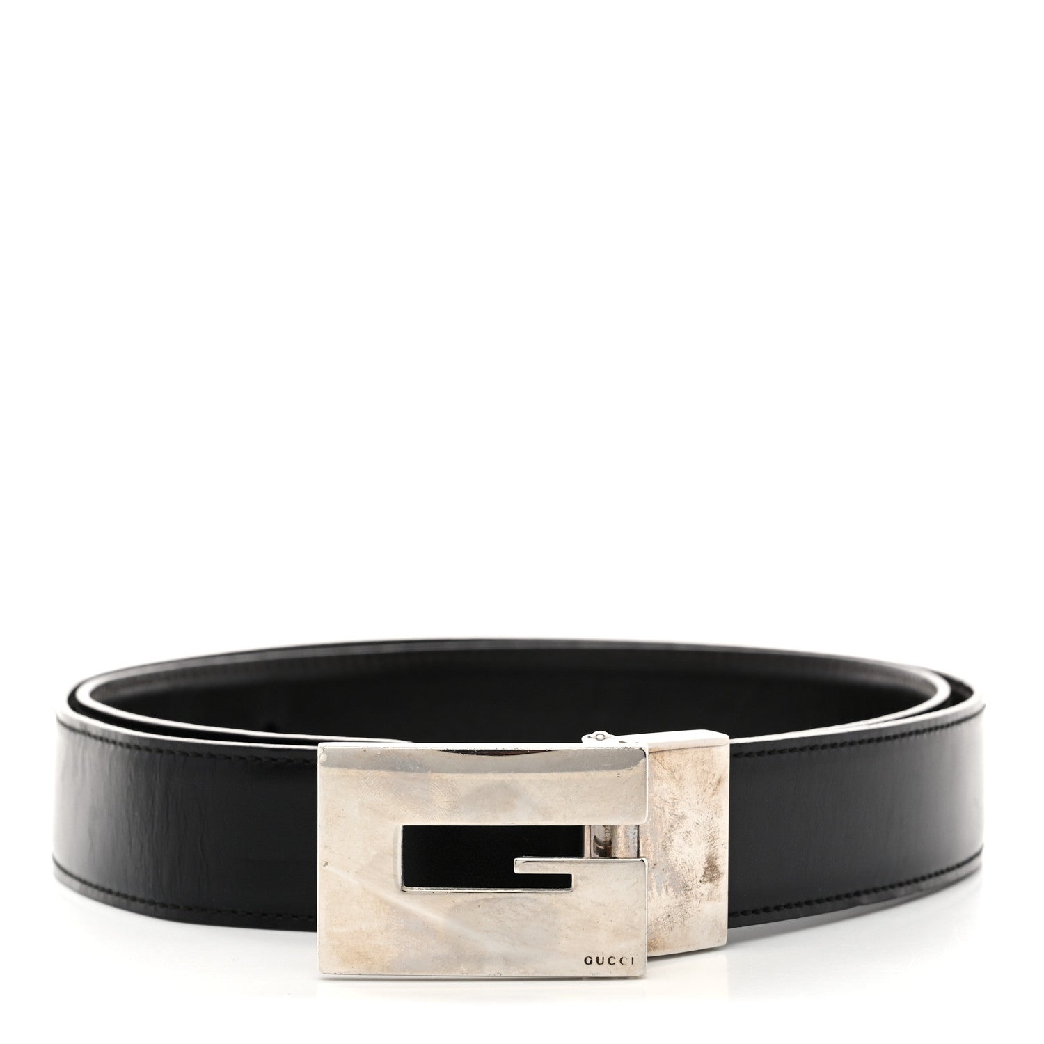 d4c2f02578092db8841e12a123c40b2b.jpg Calfskin G Logo Belt 90 36 Black - 图片 1