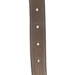 Swift Epsom 24mm Mini Constance H Belt 95 38 Black Etoupe - 图片 4
