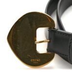 Box Calfskin 25mm Cintura Belt 80 32 Black - 图片 7