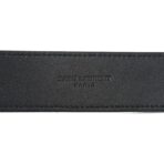 Suede Calfskin Monogram Square Buckle Belt 80 32 Black - 图片 3