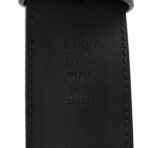 Moon Calfskin Pearl Double G 40mm Belt 80 32 Black Cream - 图片 5