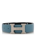 Swift Epsom 32mm H Belt 90 Black Blue Jean