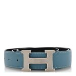 Swift Epsom 32mm H Belt 90 Black Blue Jean