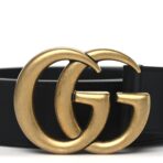 Calfskin Double G 40mm Belt 90 36 Black - 图片 2