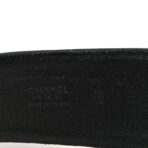Calfskin Logo Belt 70 28 Black White - 图片 3