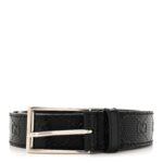 Calfskin GG Tennis Embossed Double G 40mm Belt 90 36 Black
