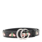 GG Supreme Monogram Bee Multicolor Appia Calfskin 30mm Belt 105 42 Black