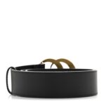 Moon Calfskin Pearl Double G 40mm Belt 80 32 Black Cream - 图片 2