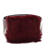 Snakeskin Fur Belt 80 32 Cherry Bego