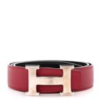 Box Togo 32mm H Belt 85 Black Rouge Grenat