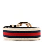 Calfskin Web Interlocking G White 75 30 White - 图片 2