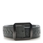 Nappa Intrecciato Belt 115 46 Grey