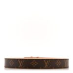 Calfskin Monogram 20mm LV Iconic Reversible Belt 85 34 Arizona Beige - 图片 2