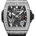 Hublot Spirit Of Big Bang MECA-10 Titanium Watch - 45 mm - Black Skeleton Dial-614.NX.1170.RX