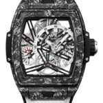 Hublot Spirit of Big Bang Tourbillon Carbon White Watch - 42 mm - Sapphire Dial - Black and White Rubber Strap Limited Edition of 100-645.QW.2012.RW