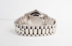 Rolex Day-Date 41mm White Gold Silver Diamond Dial & Fluted Bezel Oyster Bracelet 218239 - 图片 8