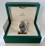 Rolex Day-Date 40 White Gold Slate Dial Index Dial & Fluted Bezel President Bracelet 228239 - 图片 3