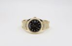 Rolex Day-Date 40 Yellow Gold Black Diagonal Motif Index Dial & Fluted Bezel President Bracelet 228238 - - 图片 3