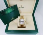 Rolex Day-Date 40 Yellow Gold Silver Roman Dial & Fluted Bezel President Bracelet 228238 - - 图片 2
