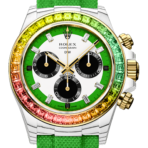 DiW Rolex Daytona RAINBOW WILD GREEN In Quartz Fiber (Retail: €76 990) - 图片 4