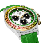 DiW Rolex Daytona RAINBOW WILD GREEN In Quartz Fiber (Retail: €76 990) - 图片 3