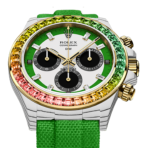 DiW Rolex Daytona RAINBOW WILD GREEN In Quartz Fiber (Retail: €76 990) - 图片 5